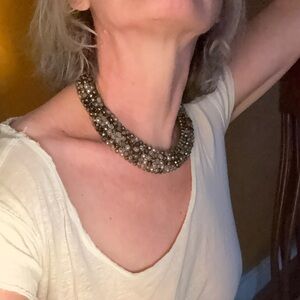 Rush by Denis & Charles Beaded Bib Necklace